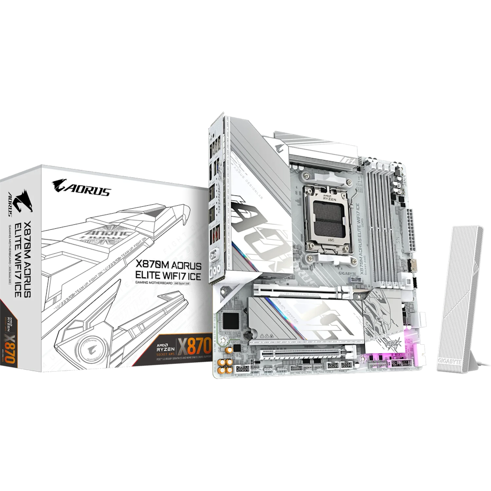 GIGABYTE X870M AORUS Elite WIFI7 ICE Mainboard Sockel AM5