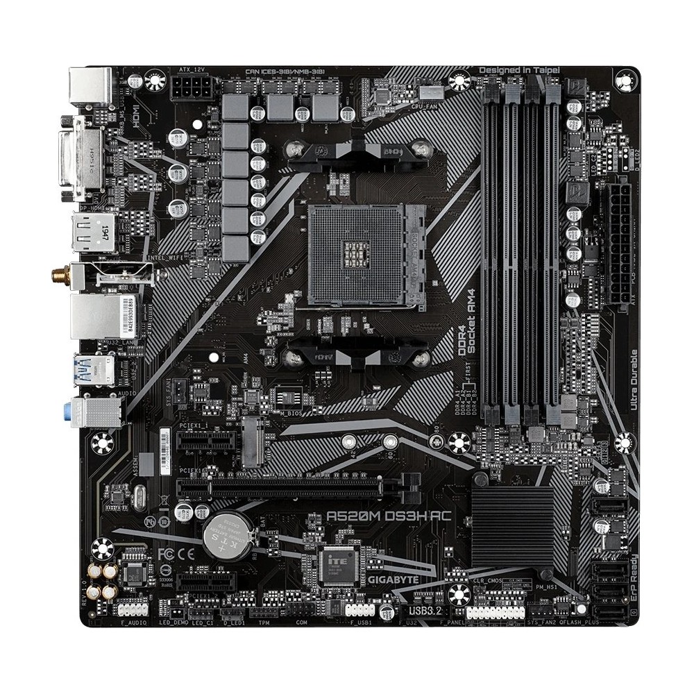 GIGABYTE A520M DS3H AC Mainboard