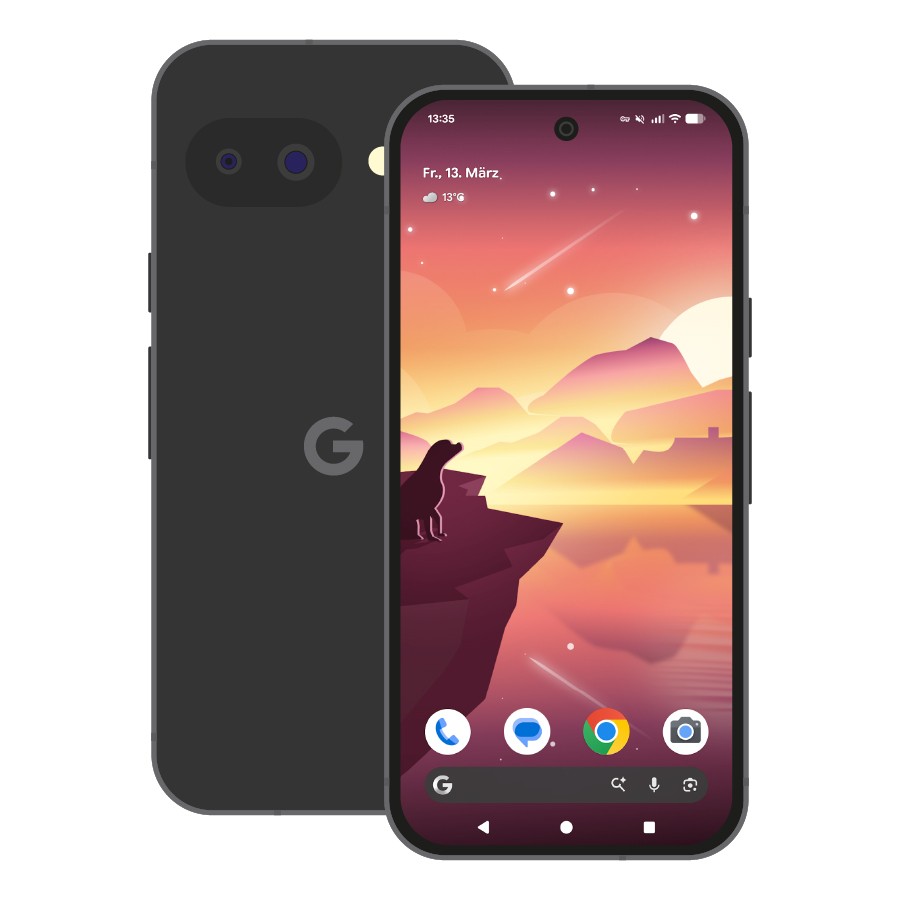 Google Pixel 10a 256GB Obsidian 16cm (6,3") OLED Display, Android 16 / Pixel UI, 48MP Dual-Kamera