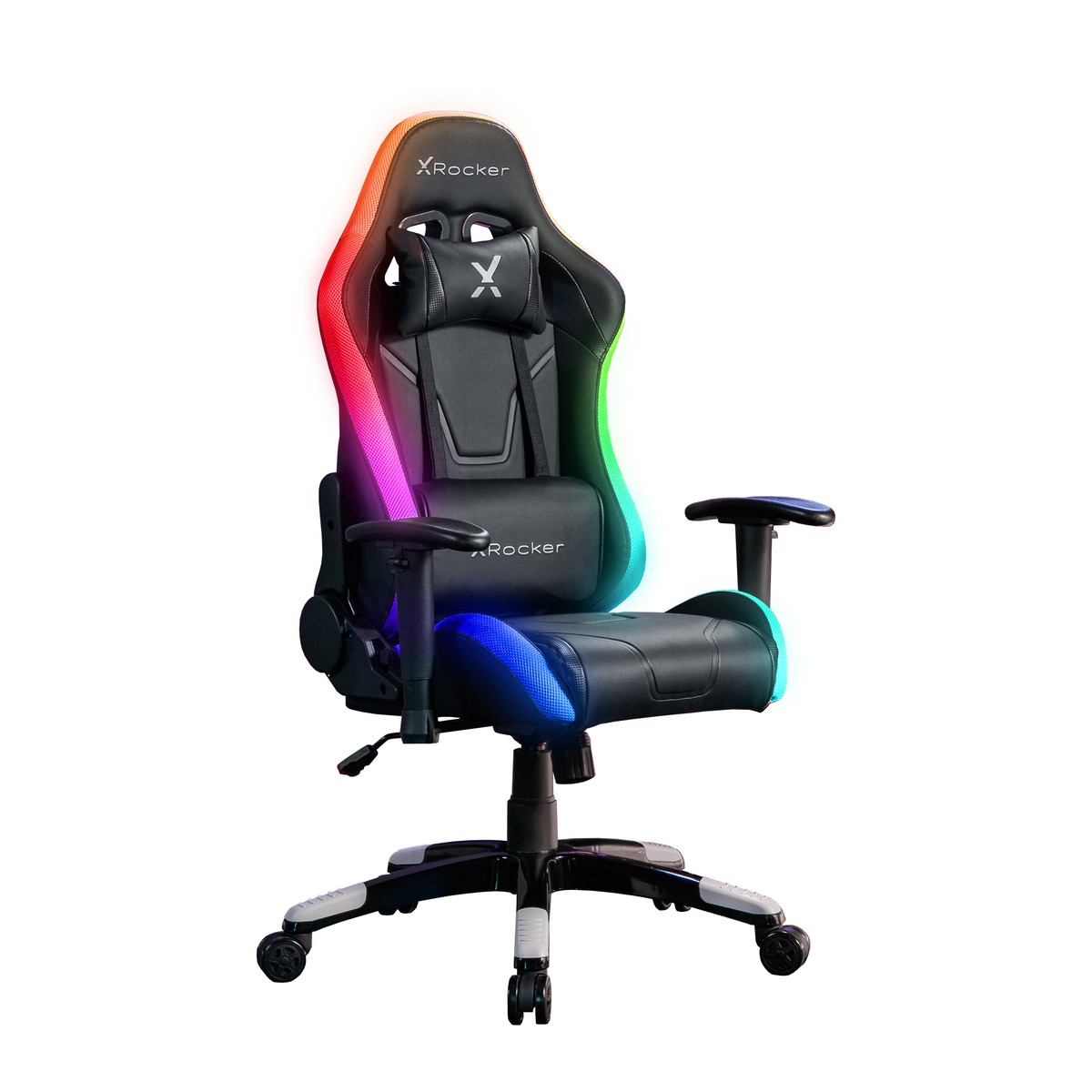 X Rocker Agility Compact RGB Gaming Schreibtischstuhl für Kinder & Jugendliche mit RGB-Beleuchtung