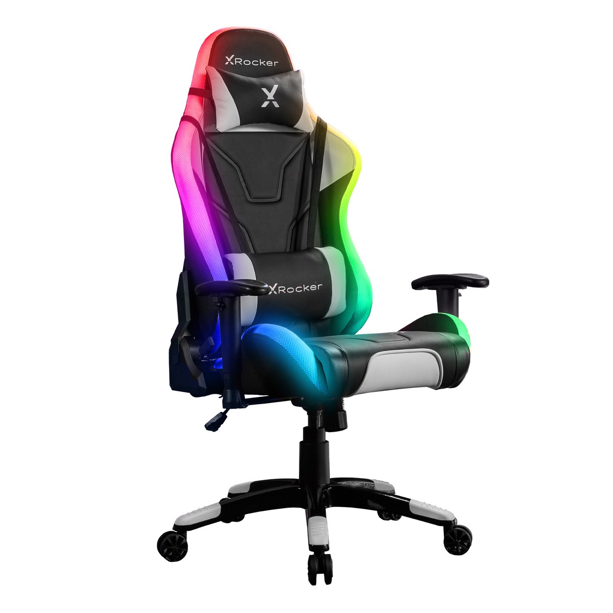 X Rocker Agility eSports RGB Gaming Schreibtischstuhl mit RGB-Beleuchtung