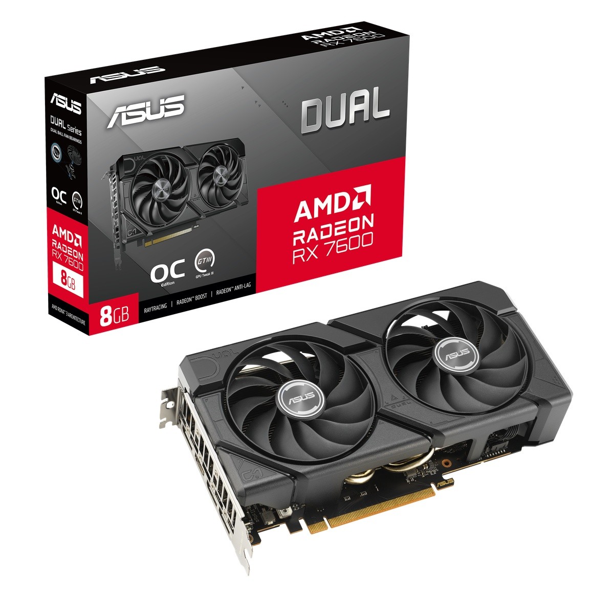 ASUS Dual Radeon RX 7600 EVO OC