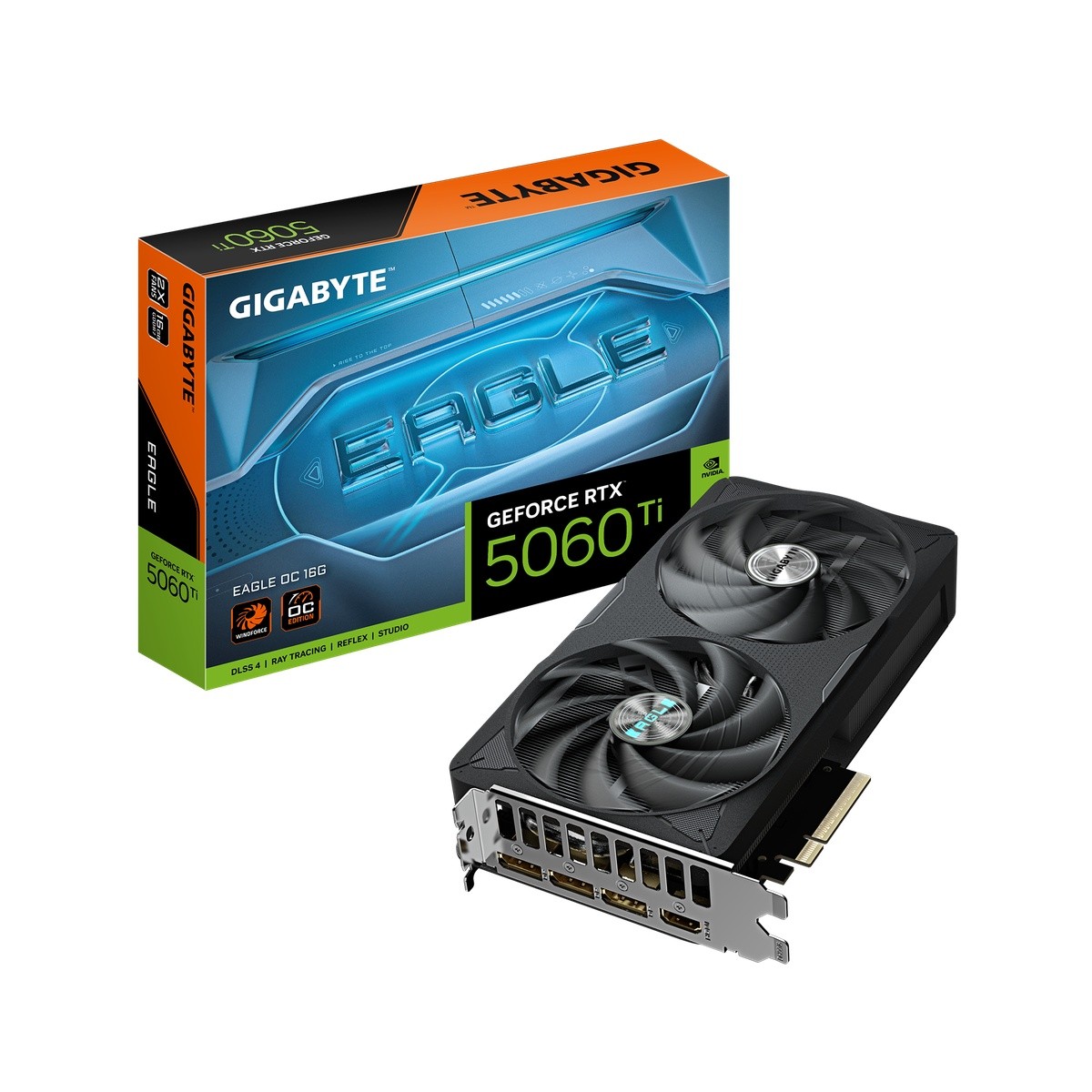 GIGABYTE GeForce RTX 5060 Ti 16GB Eagle OC - 12GB GDDR7, HDMI, 3x DP