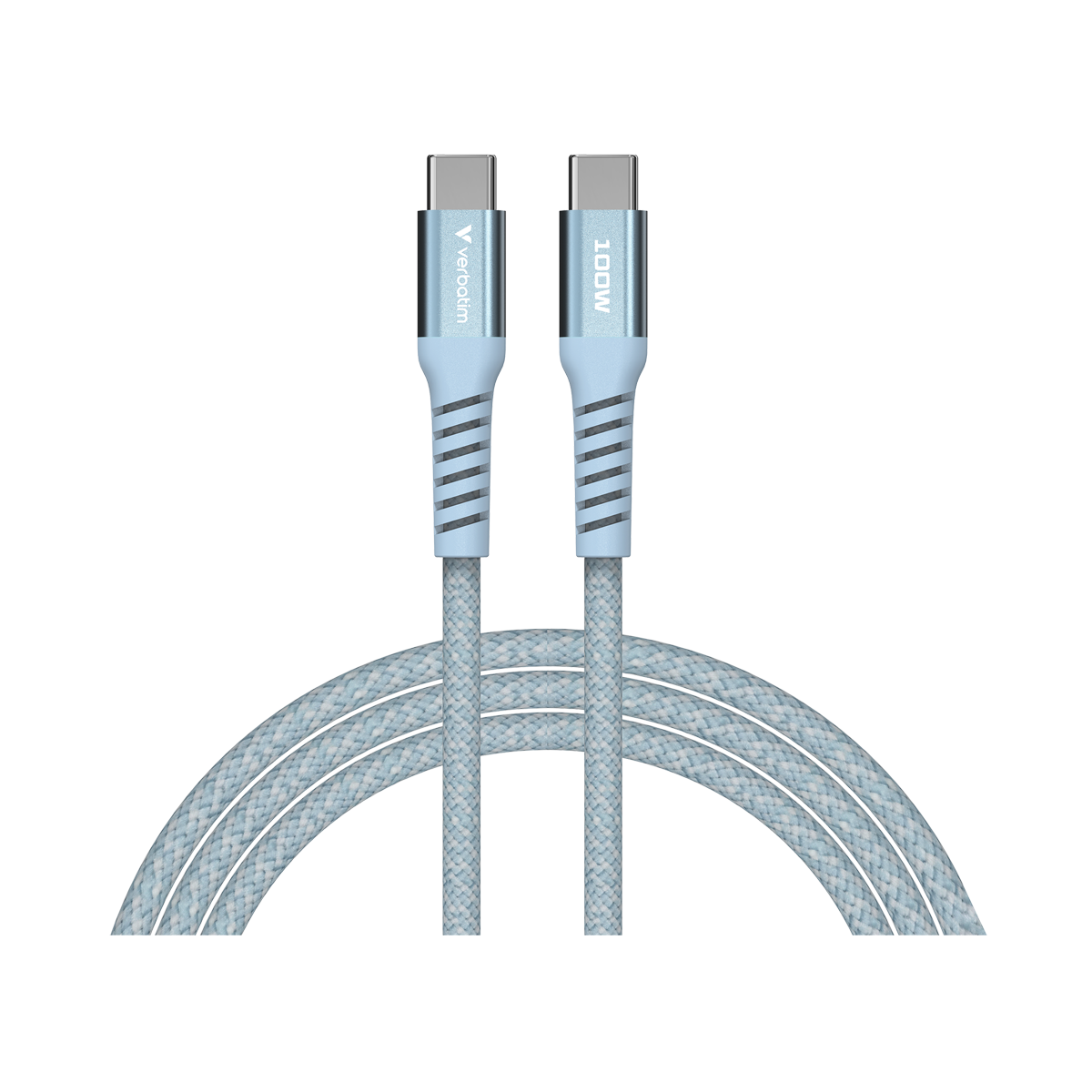 VERBATIM Sync & Charge USB-C zu USB-C 100W Magnetkabel 120 cm - blau