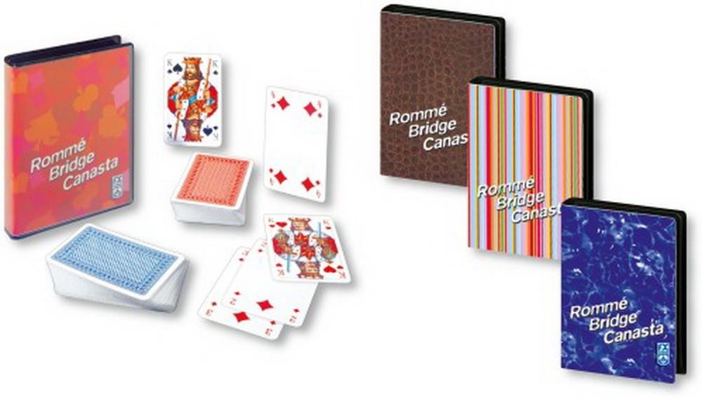 Rommé, Canasta, Bridge Designs sort.