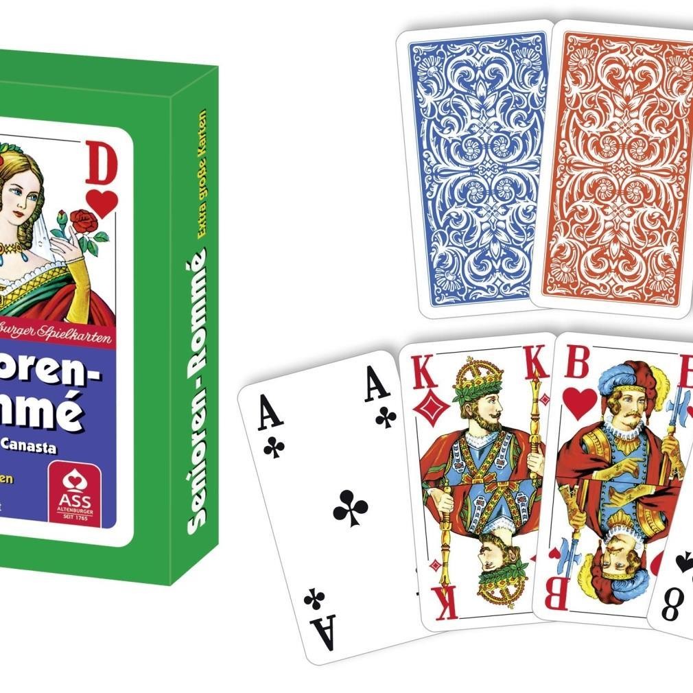 Senioren Rommé, französisches Bild