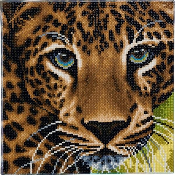 Crystal Art Leopard 30x30 cm