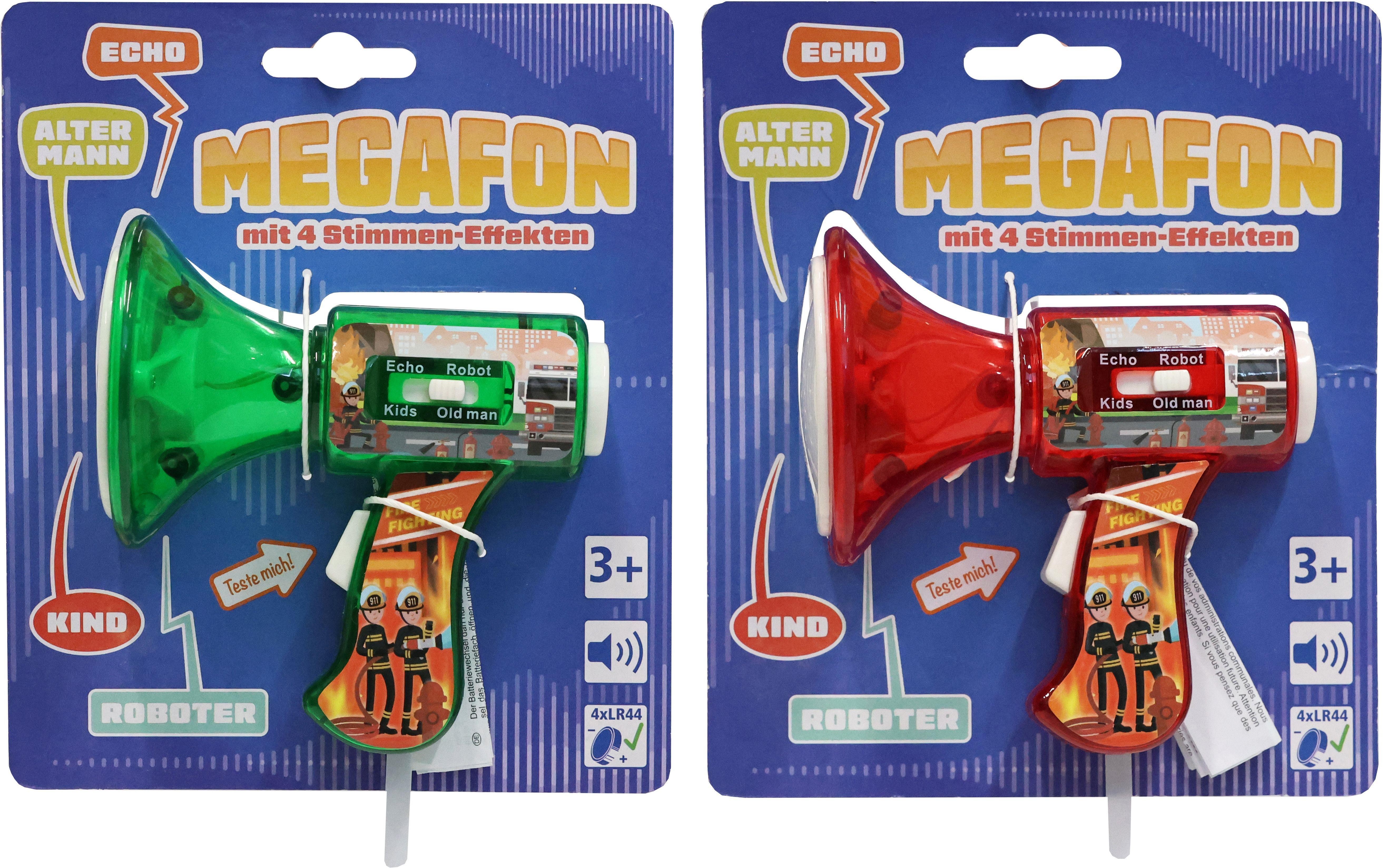 Megafon mit Sound, 2-fach sortiert