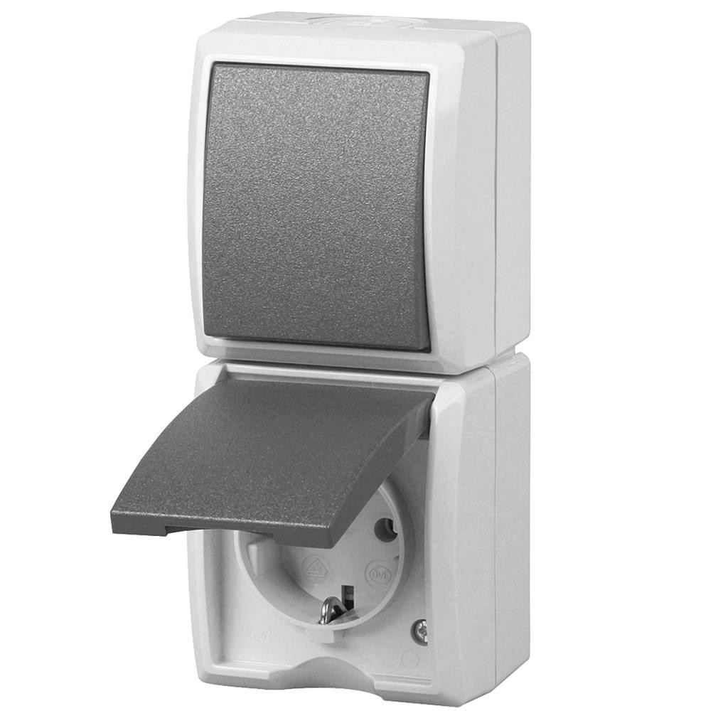 REV RITTER AP-Kombi Schalter/SteckdoseAquaForm gr