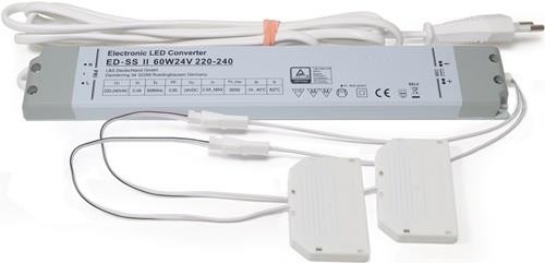 LED-Konverter 230 V 24 V 60 W 2x6-fach Verteiler L&S