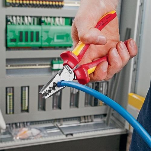 Aderendhülsenzange Gesamt-L.180mm 0,25-16,0(AWG 23-5)mm² pol.Mehrkomp-Hüllen VDE