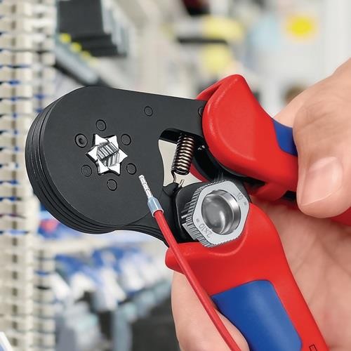 Aderendhülsenzange Gesamt-L.180mm 0,08-10,0 (AWG 28-7)mm² brün.Mehrkomp.-Hüllen