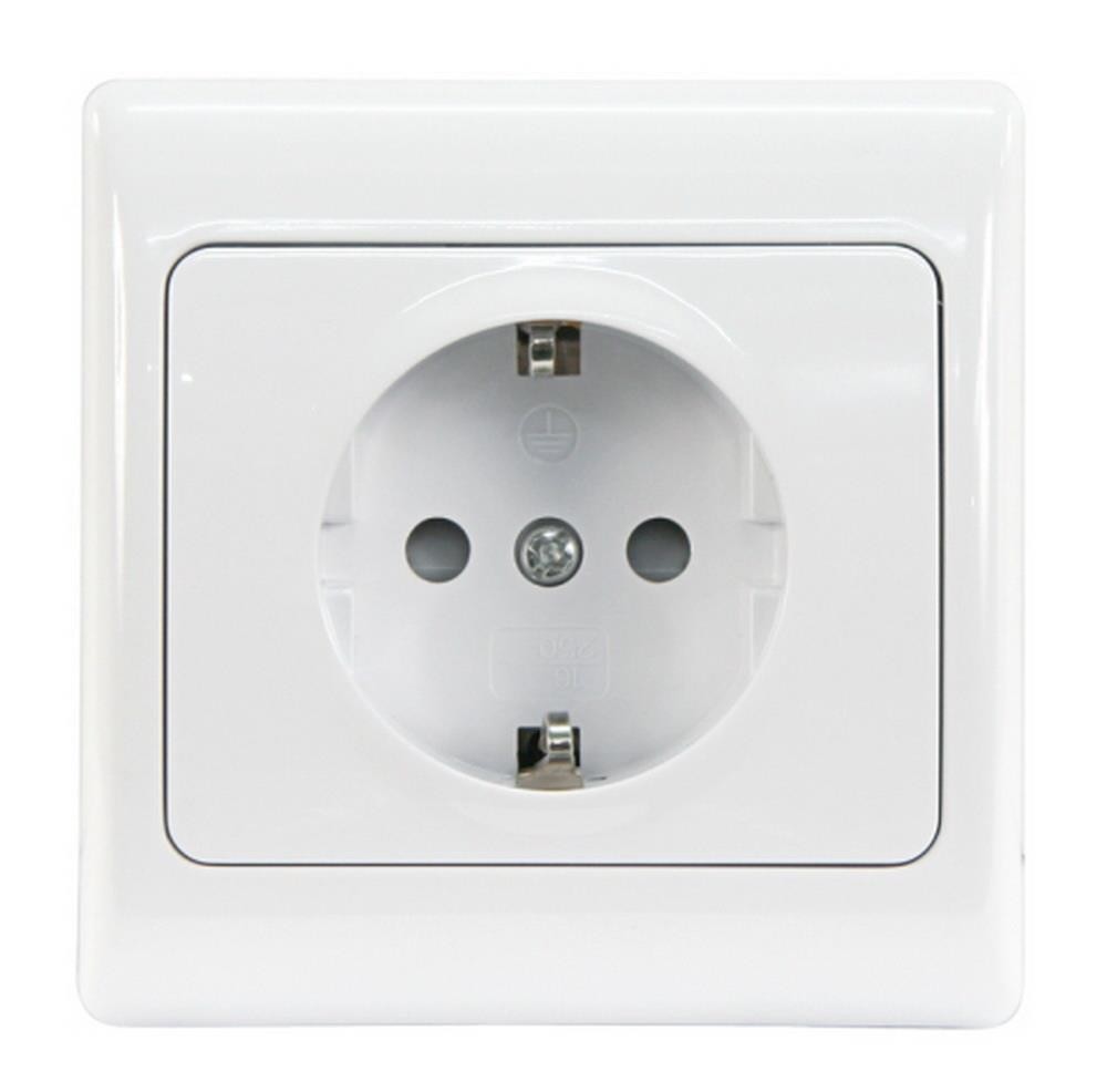 ELEGANCE UP-Steckdose 80x80x40mm, mit Rahmen