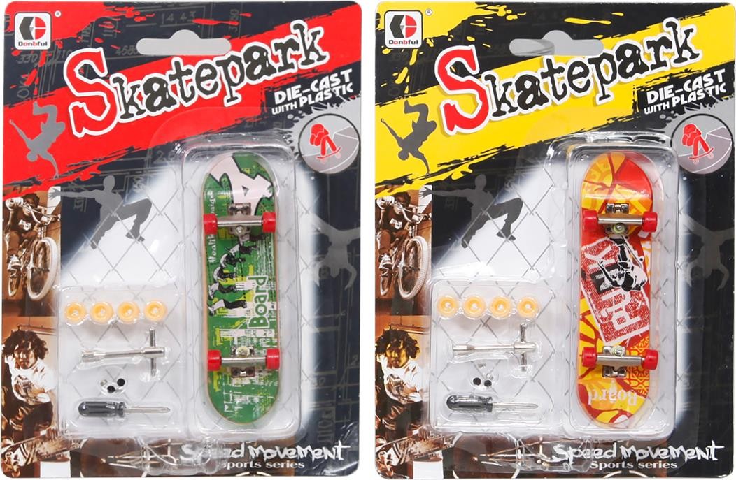 Fingerskateboard, sortiert