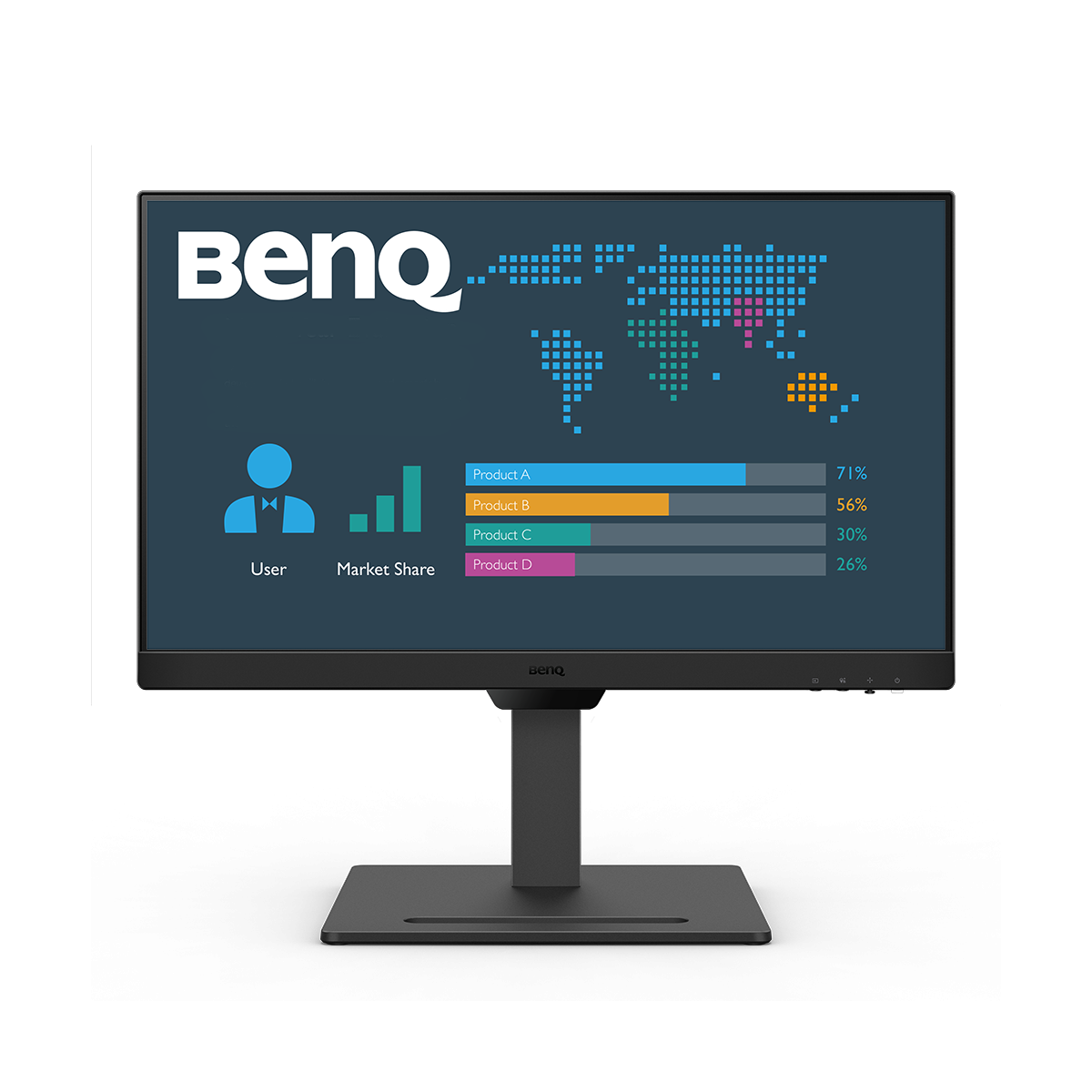 BenQ BL2490T LED Monitor 1920 x 1080 Full HD (1080p) @ 100 Hz - IPS - 250 cd/m² - 1300:1 - 5 ms - 2xHDMI, DisplayPort - Lautspre