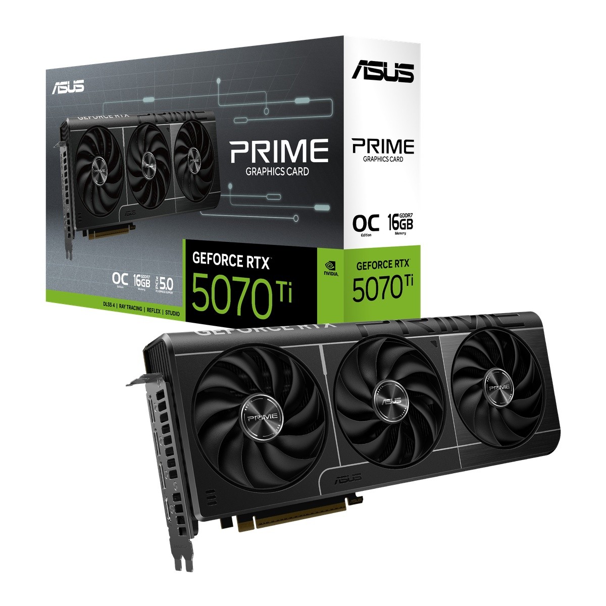 ASUS Prime GeForce RTX 5070 Ti OC - 16GB GDDR7, HDMI, 3x DP