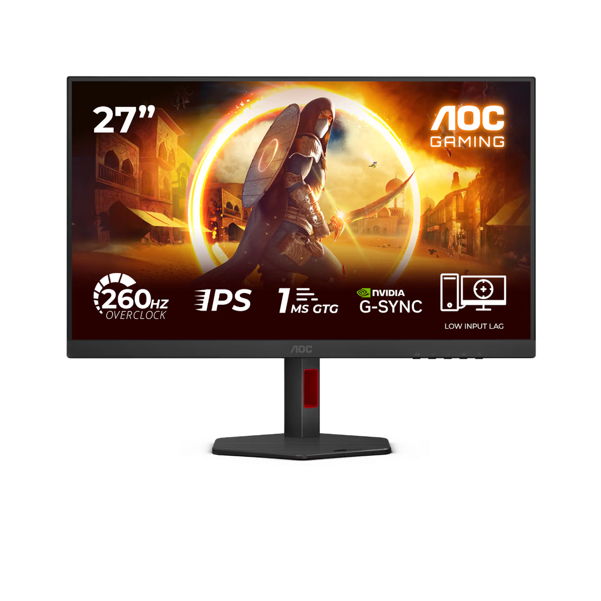 AOC 27G4ZRE 27 Zoll - Gaming Monitor Fast IPS Panel, FHD, 260 Hz, 1 ms, HDR 10, HDMI, DP