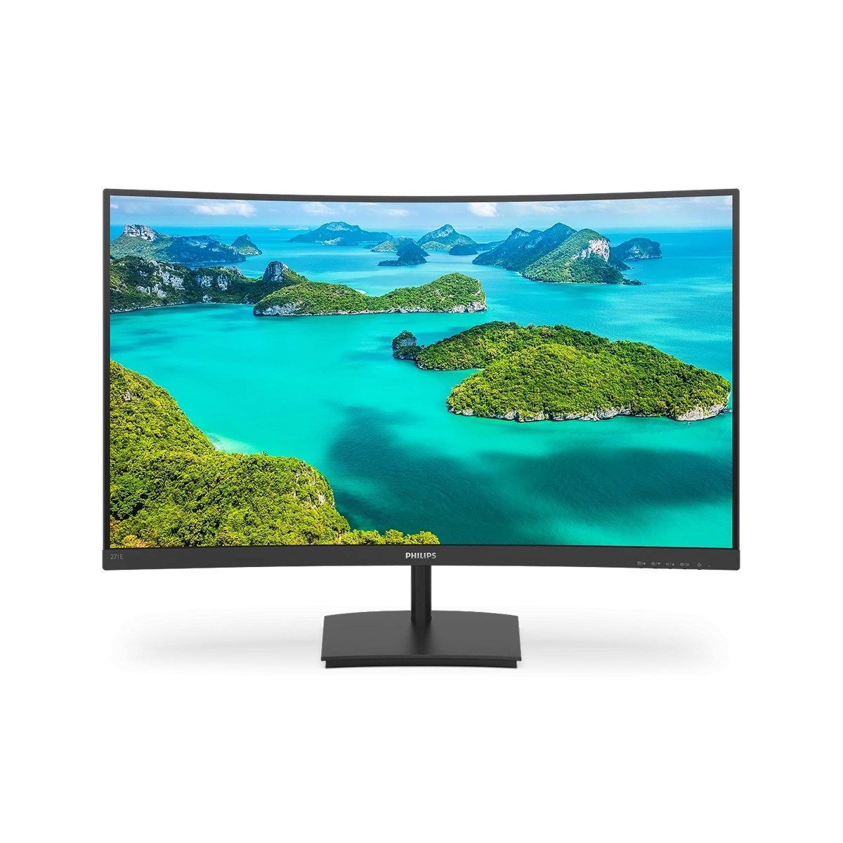 Philips 271E1SCA 27 Zoll - Curved Office Monitor - VA, FHD, 75 Hz, 4 ms GtG, VGA, HDMI