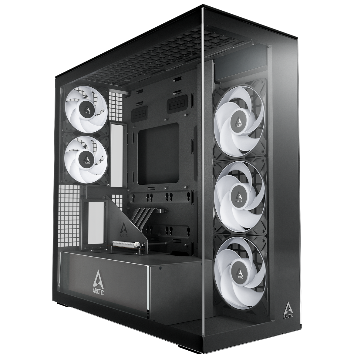 ARCTIC Xtender VG Black Clear Glass | PC-Gehäuse