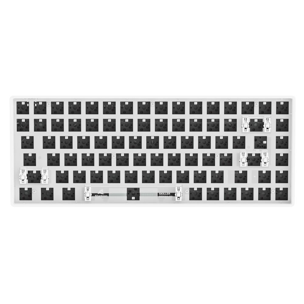 Sharkoon SKILLER SGK50 S3 Barebone Gaming Tastatur - komplett personalisierbare Gaming Tastatur im 75% Layout, Hot-Swap, RGB-Bel