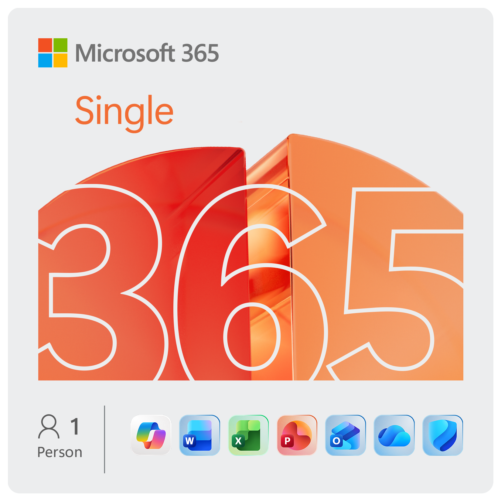 Microsoft 365 Single [1 Benutzer / 1 Jahr / 1 TB OneDrive]