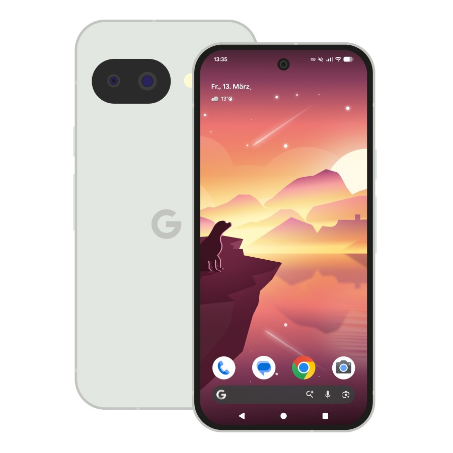Google Pixel 10a 128GB Fog 16cm (6,3") OLED Display, Android 16 / Pixel UI, 48MP Dual-Kamera