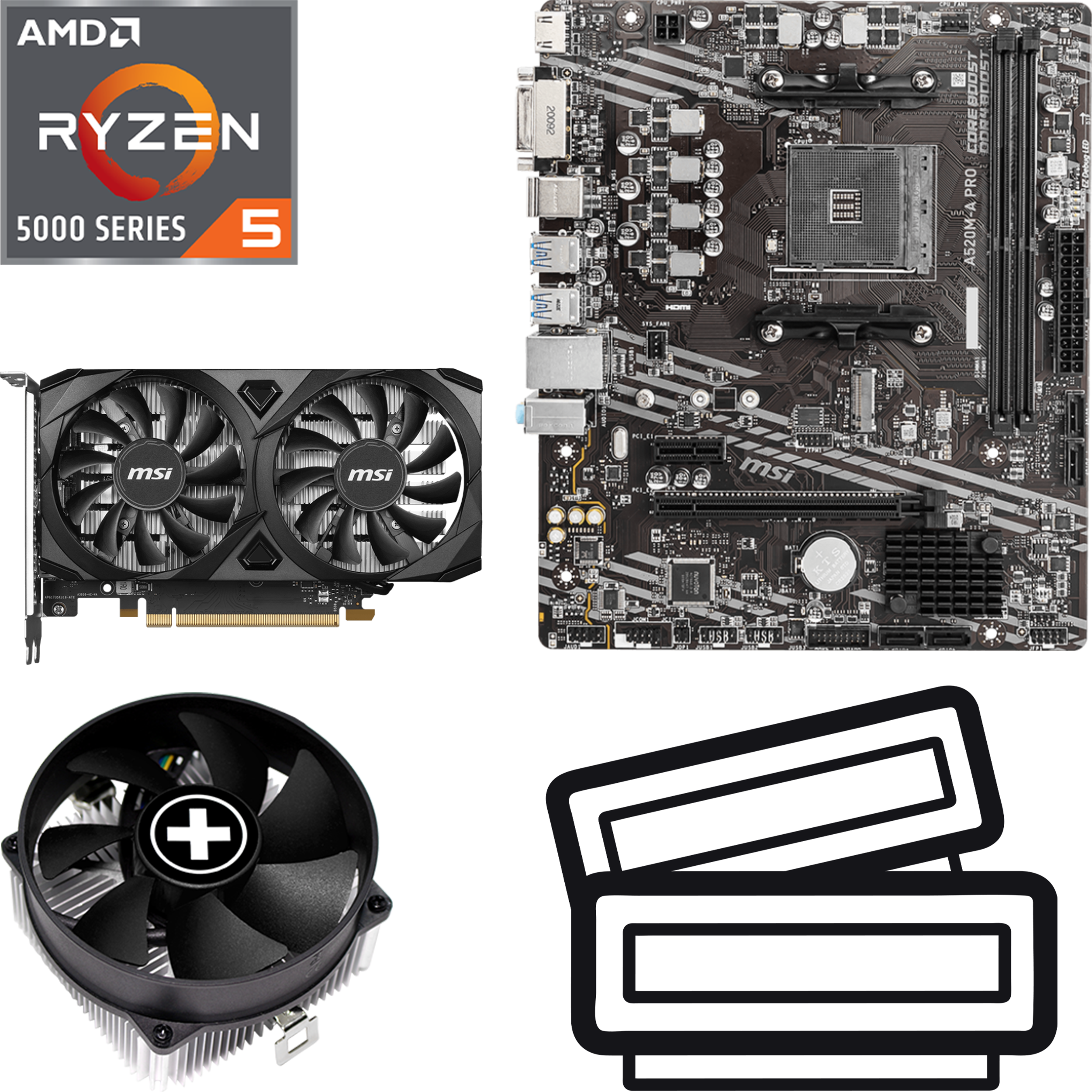 PC Aufrüstkit Entry Gaming AN38