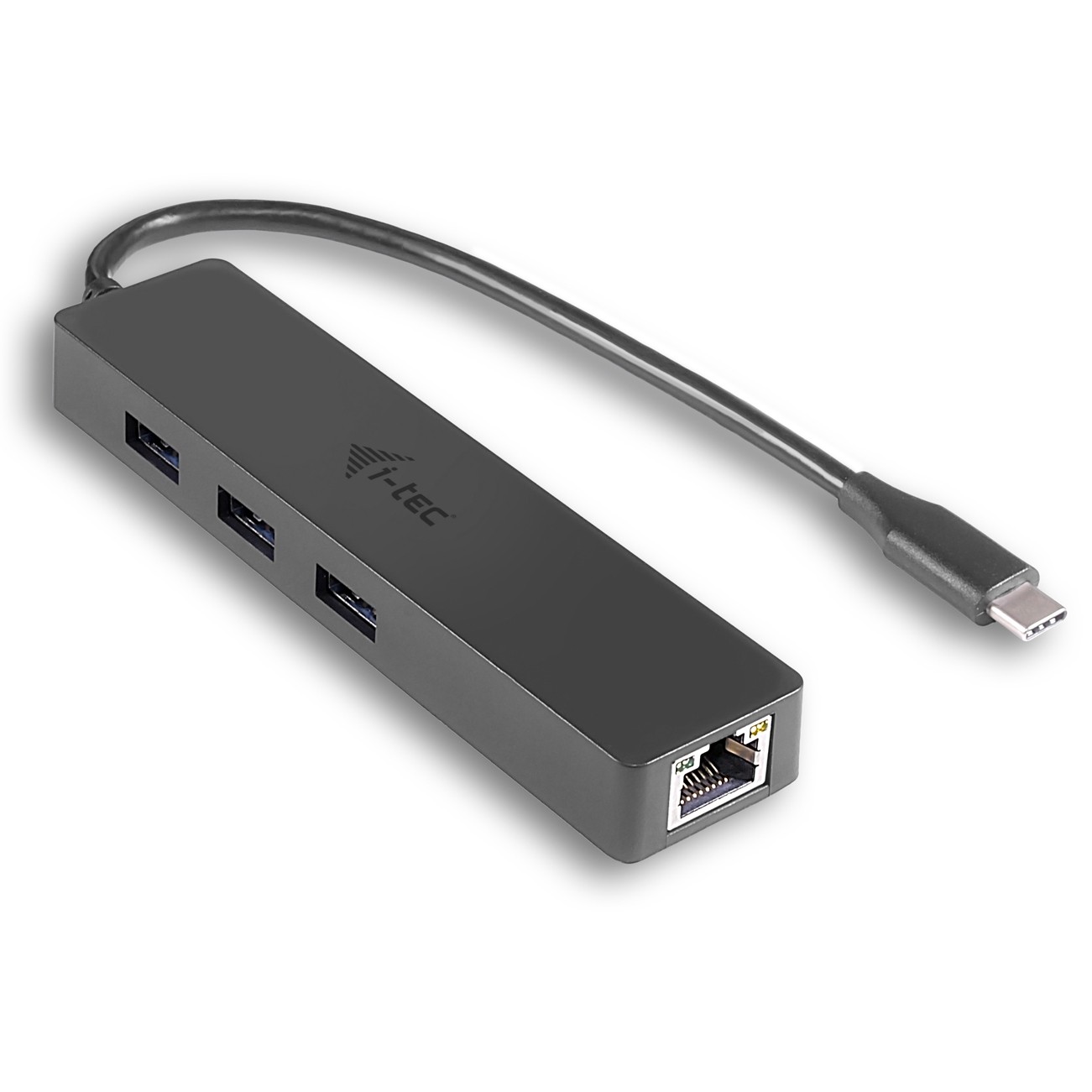 i-tec USB-C Slim 3-Port HUB mit Gigabit Ethernet Adapter