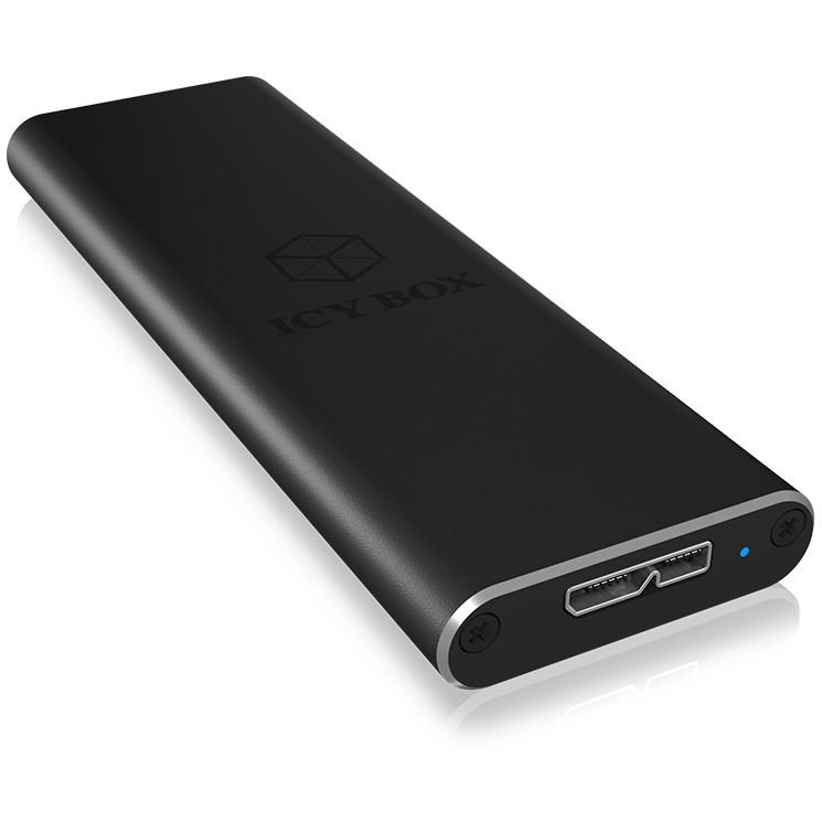 ICY BOX M2 SATA SSD-Gehäuse, USB 3.0