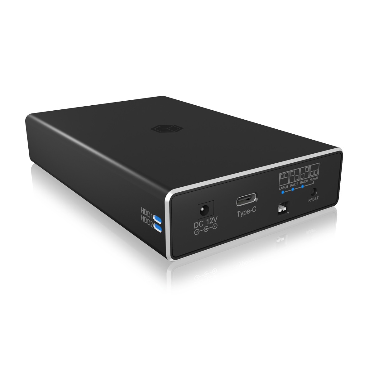 ICY BOX Gehäuse - Externes RAID für 2x 2,5" SATA SSD