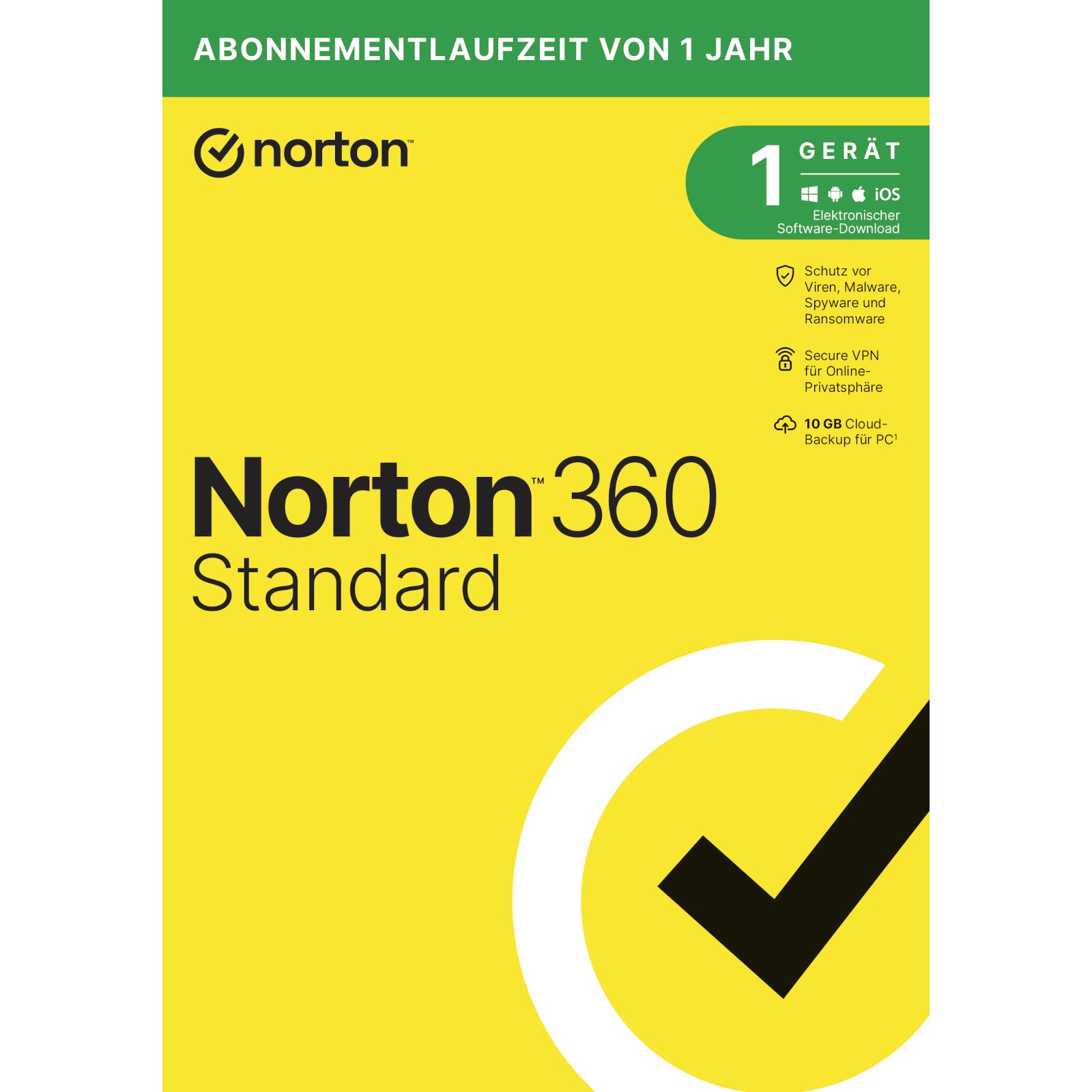 Norton 360 Standard [1 Gerät - 1 Jahr - 10GB]
