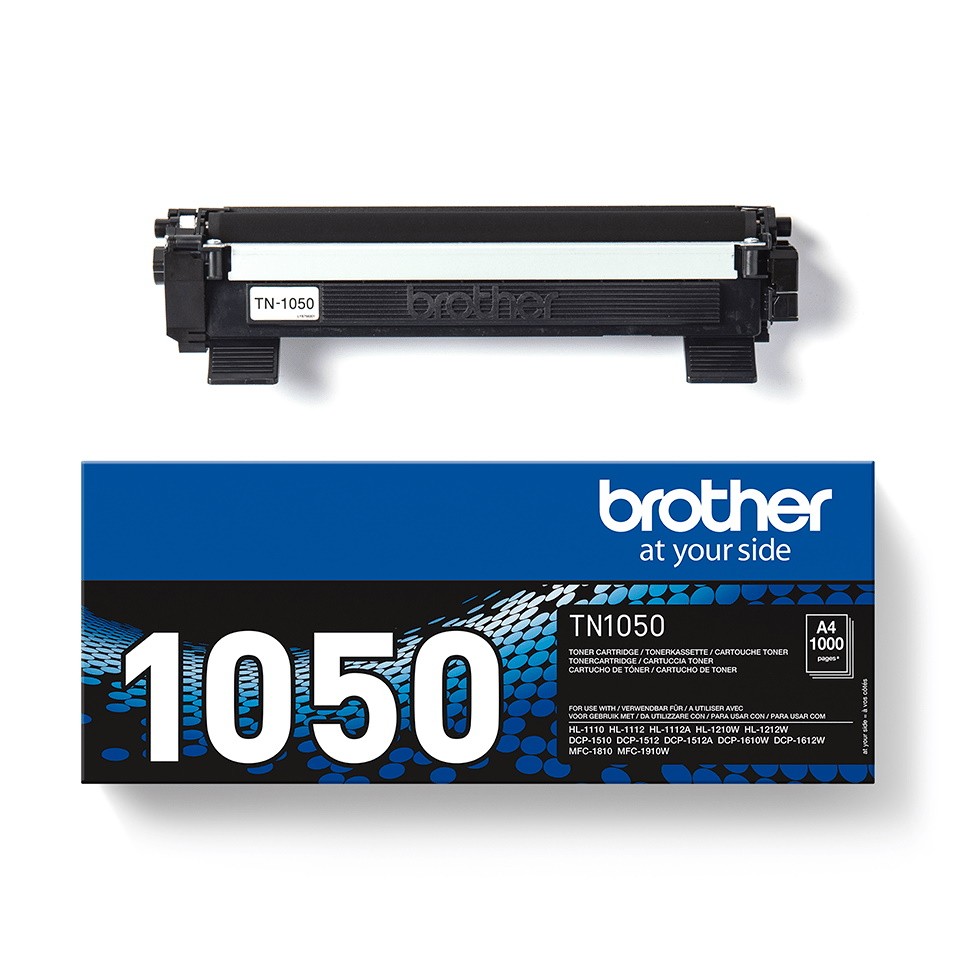 Brother TN-1050 Tonerkartusche Schwarz für 1.000 Seiten Kompatibilität: HL-1110 / HL-1112 / HL-1210W / HL-1212W / DCP-1510 / DCP