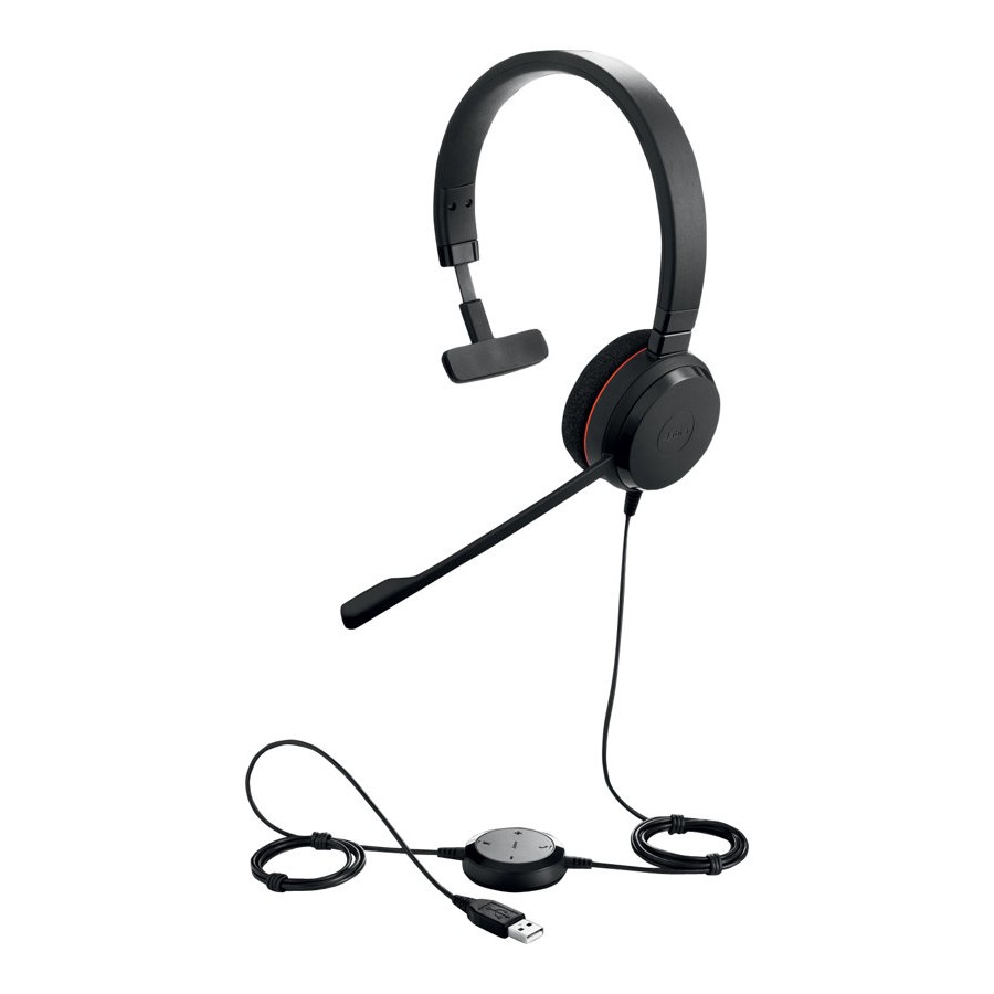 Jabra Evolve 20 Headset, Mono, Kabelgebunden, USB, Optimiert für Unified Communication