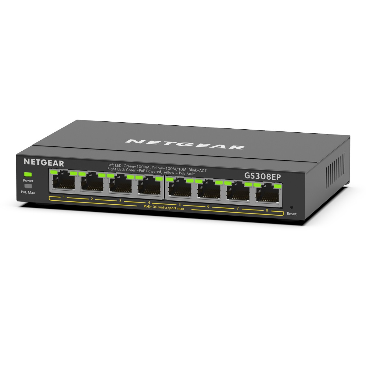 NETGEAR GS308EP SOHO Plus Switch [8x Gigabit Ethernet PoE+, 62W]