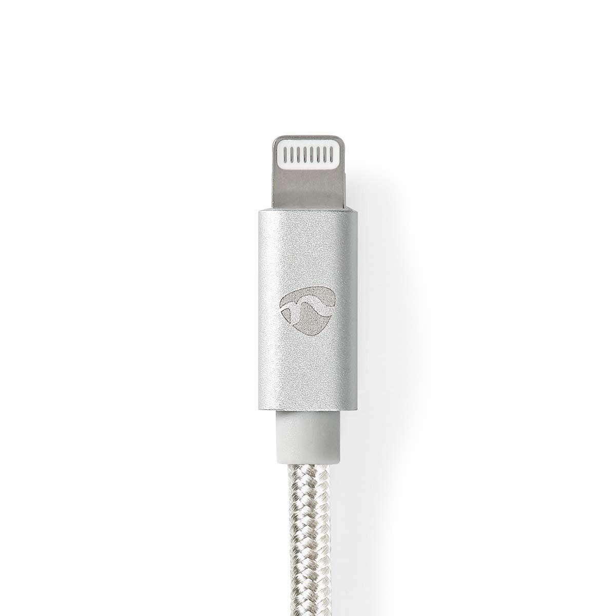 Nedis USB-Kabel | USB 2.0 | Apple Lightning 8-Pin | USB-A Stecker | 480 Mbps | Vergoldet | 1.00 m | rund | Geflochten / Nylon | 