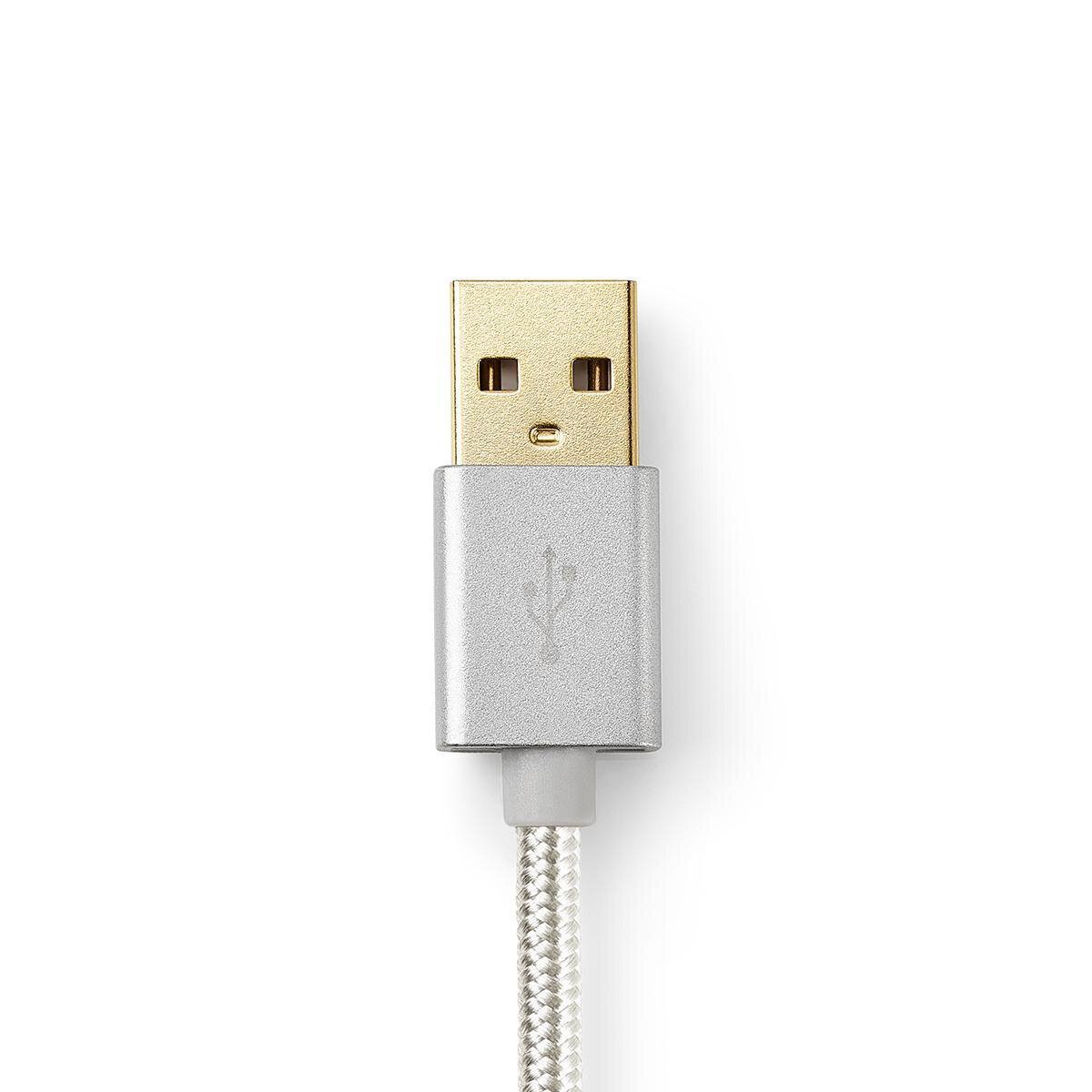 Nedis USB-Kabel | USB 2.0 | Apple Lightning 8-Pin | USB-A Stecker | 480 Mbps | Vergoldet | 3.00 m | rund | Geflochten / Nylon | 