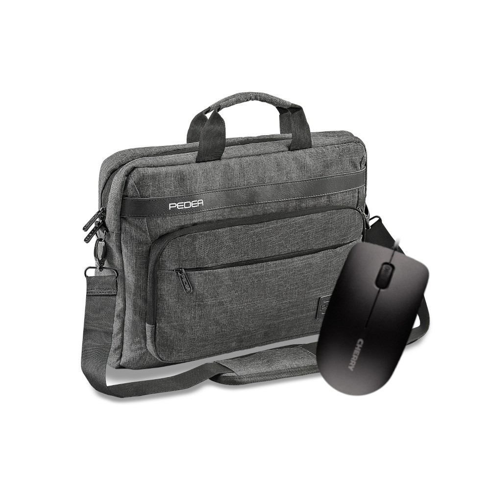 PEDEA Notebooktasche "URBAN-NICE", 15,6"+ CHERRY MC 1000 Maus