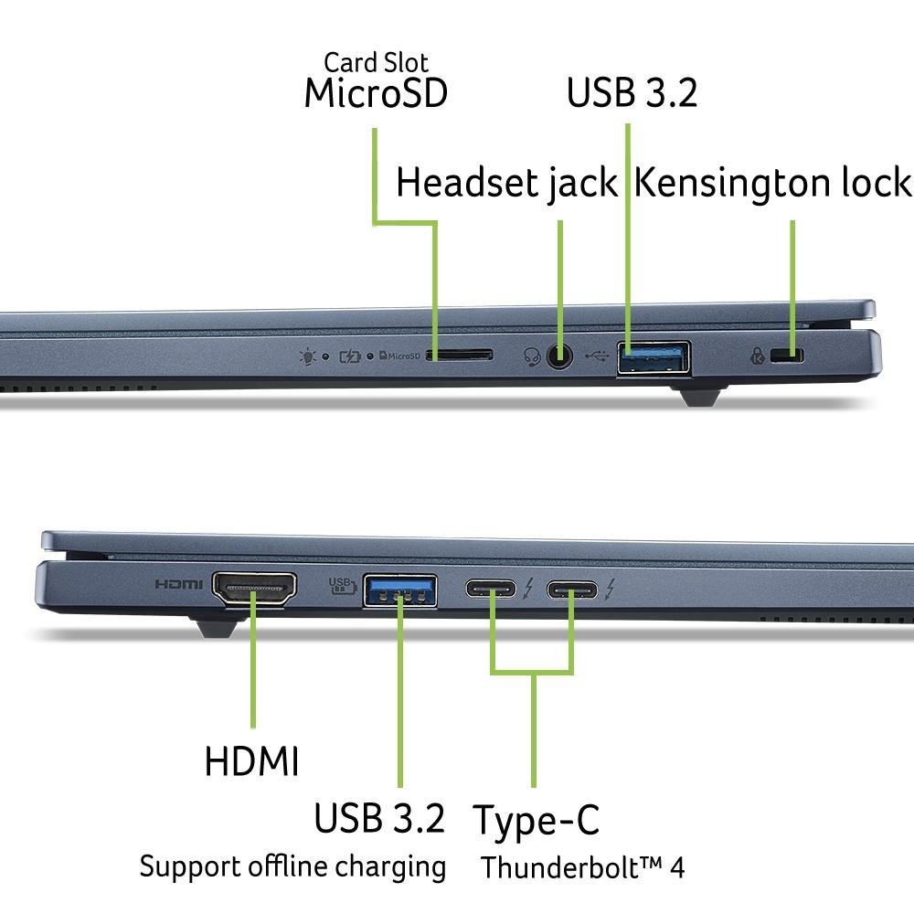 Acer Swift Go 14 AI OLED (SFG14-75-73GE) Copilot+ PC 14,0" WUXGA, OLED, Intel Ultra 7-258V (47 TOPS), 32GB RAM, 1TB SSD, Windows