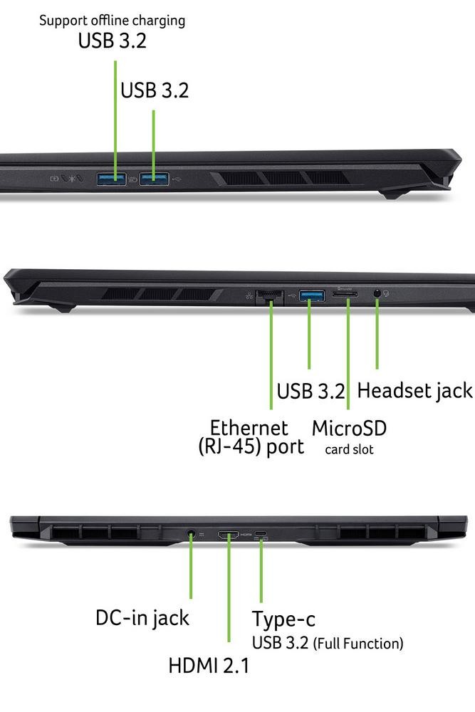 Acer Nitro V 16S (ANV16S-71-70WQ) Gaming 16" WQXGA, IPS, 180Hz, Intel 7-240H, 16GB RAM, 1TB SSD, GeForce RTX5070, Linux (eShell)