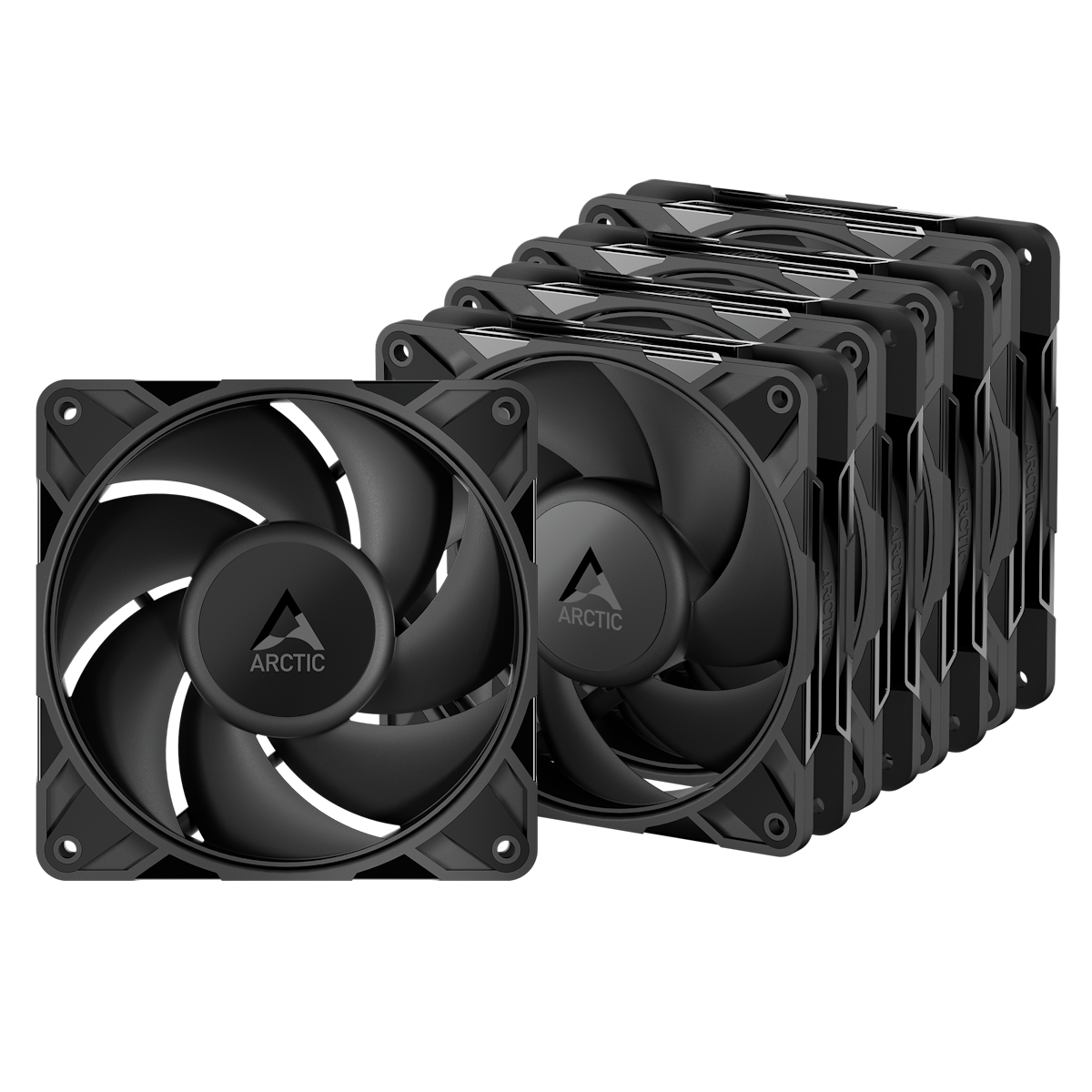 ARCTIC P12 PRO LN schwarz 5er-Pack | Gehäuselüfter