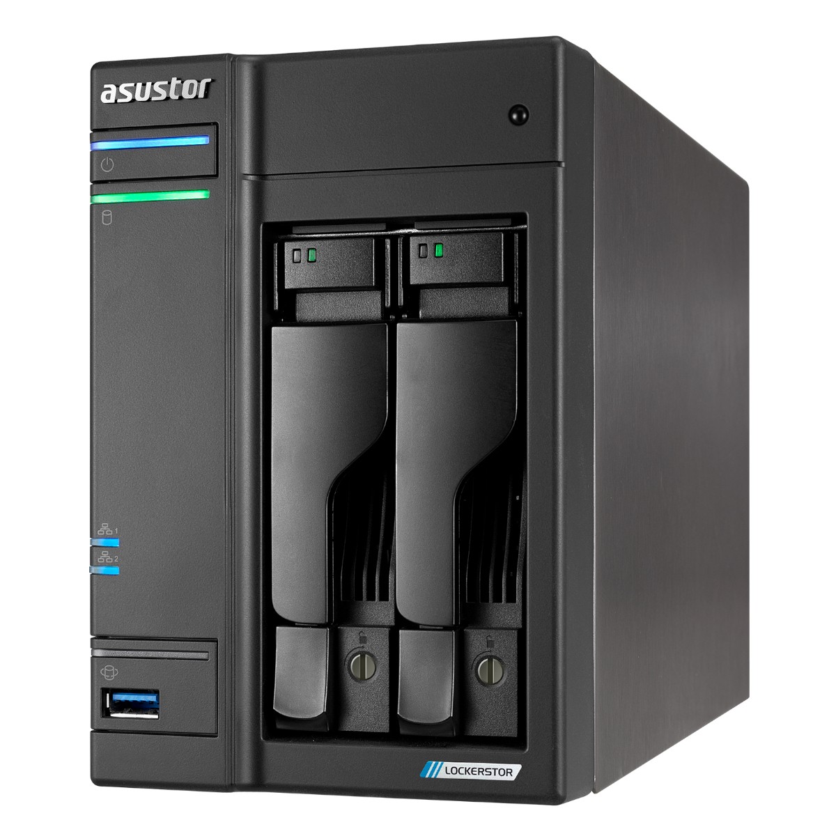 Asustor Lockerstor 2 Gen2 NAS 2-Bay Intel Celeron N5105, 4GB DDR4 RAM, 0/2 HDD/SSD