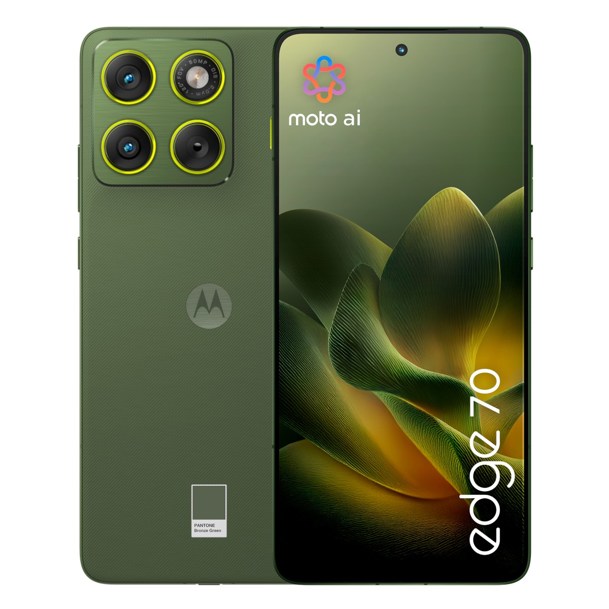 Motorola Edge 70 512GB Bronze Green 16,94cm (6,67") OLED Display, Android 16, 50MP Dual-Kamera