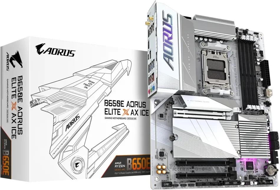 Gigabyte B650E AORUS ELITE X ICE Mainboard Sockel AM5