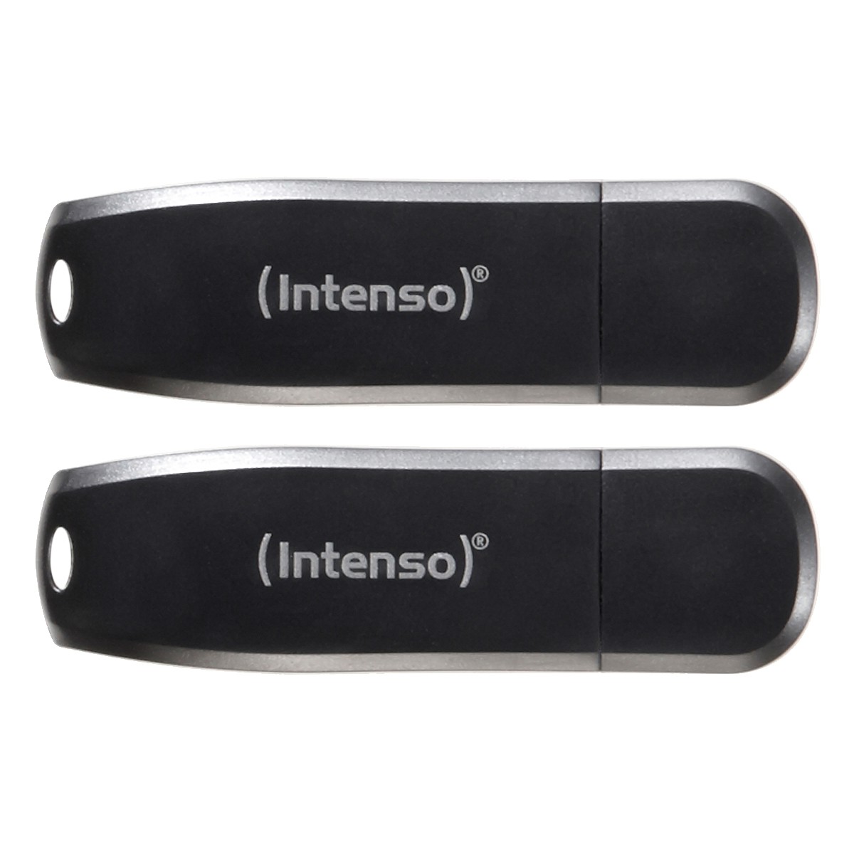 Intenso Speed Line Typ-A 128GB USB-Stick 2er Pack Mit Schutzkappe, bis zu 70 MB/s, USB 3.2 Gen 1x1