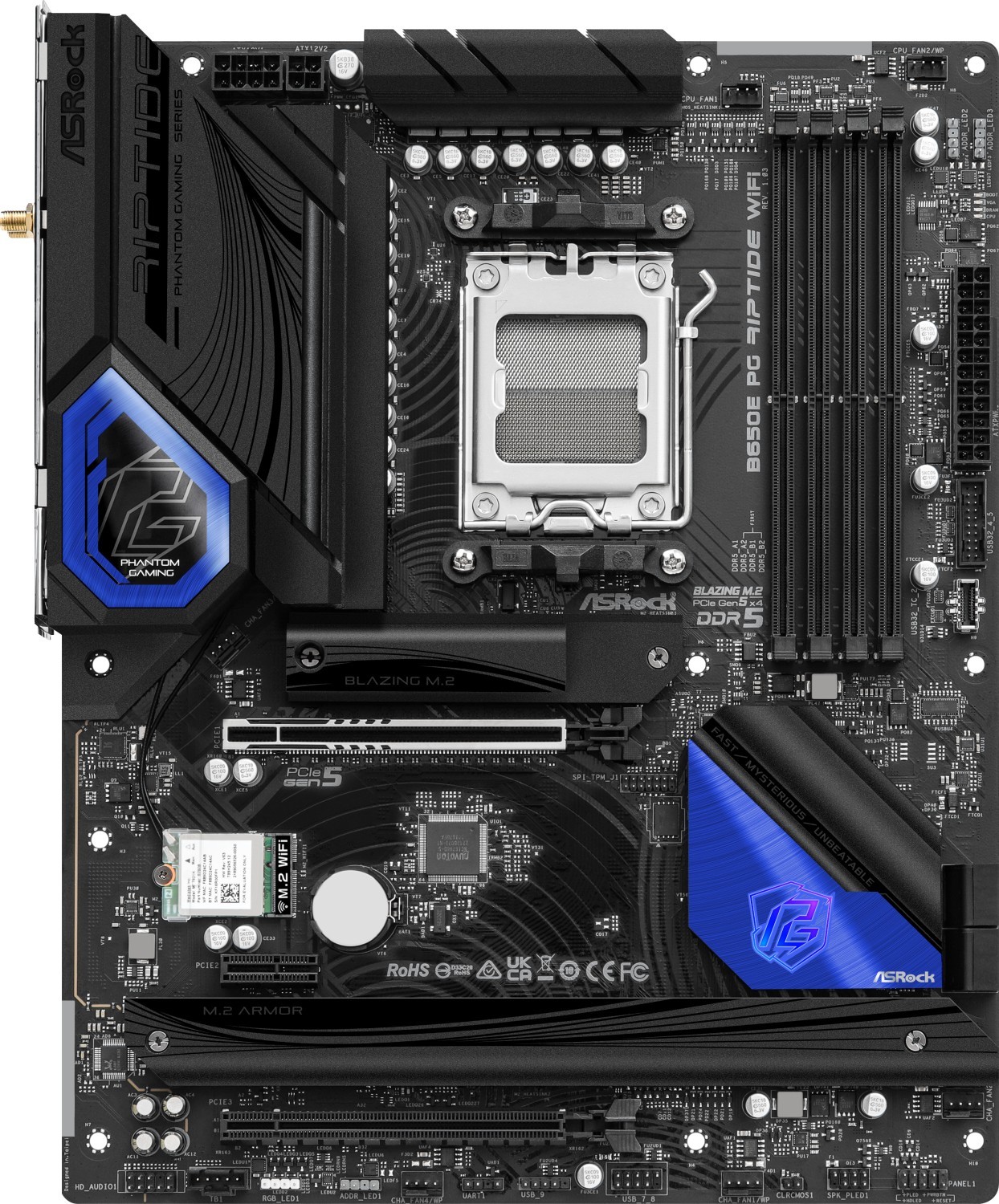 AsRock B650E PG RIPTIDE WIFI Mainboard Sockel AM5 - BULK-Ware!! Ohne Originalverpackung