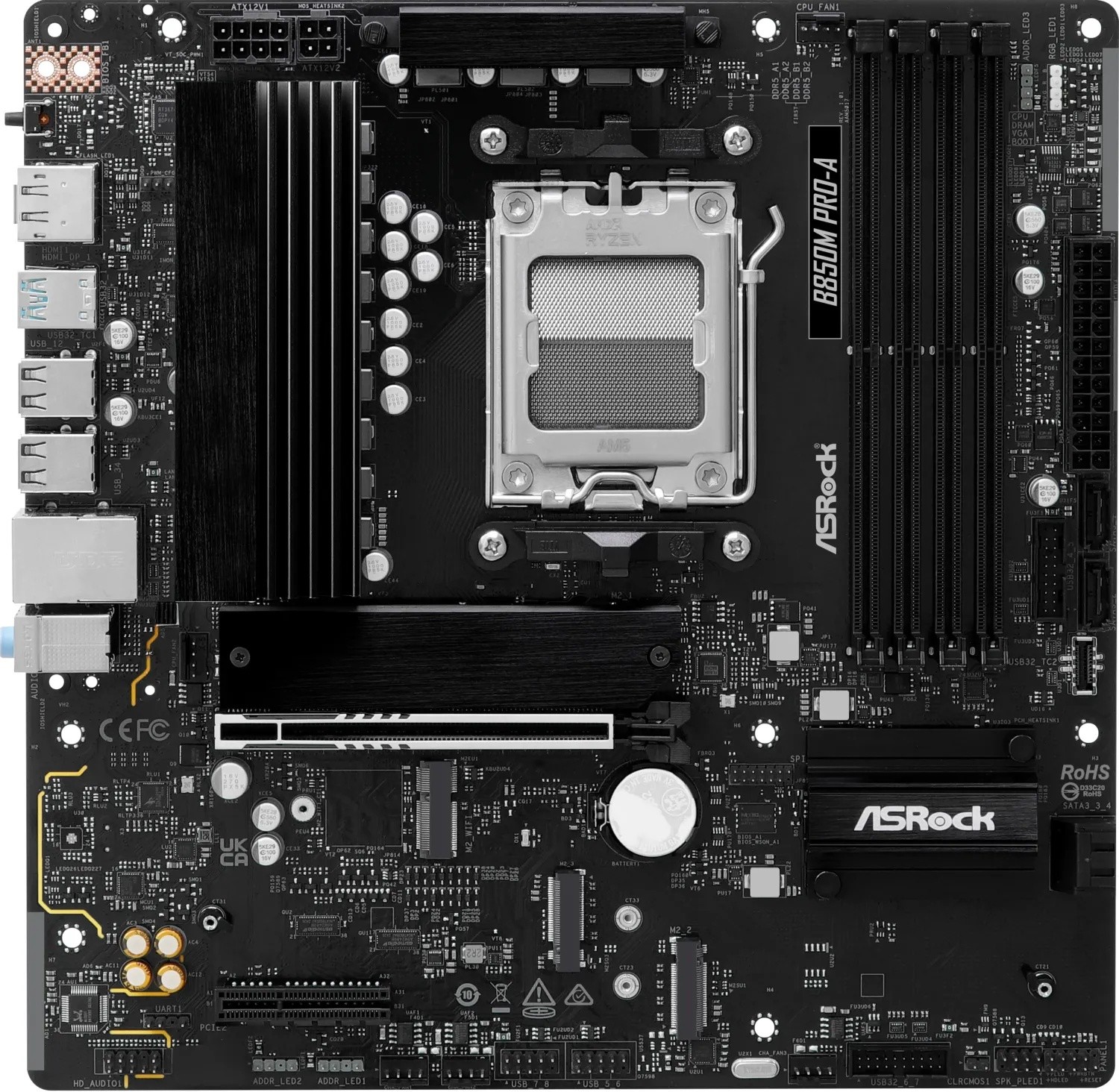 ASRock B850M Pro-A Mainboard - BULK-Ware!! Ohne Originalverpackung