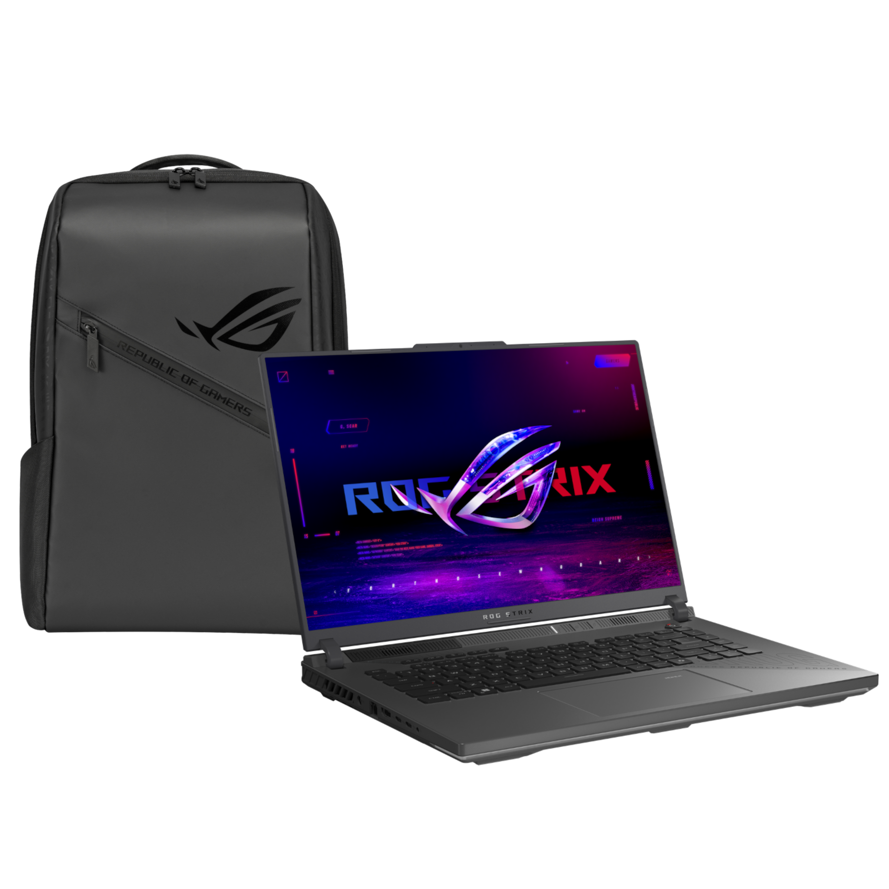 ASUS ROG Strix 16 G614PM-RV026 + ROG Ranger BP2501 - 16" WUXGA IPS, 165Hz, AMD Ryzen 9-8940HX , 16GB RAM, 1000GB SSD, GeForce RT
