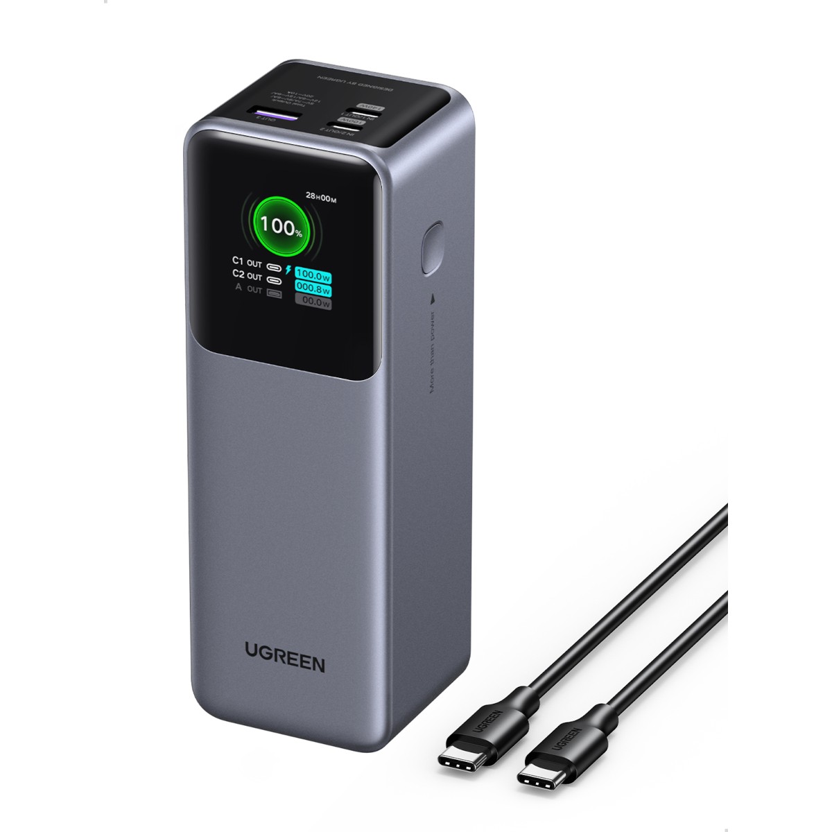 UGREEN PB722 25.000mAh 200W Fast Charging Powerbank 2x USB-C