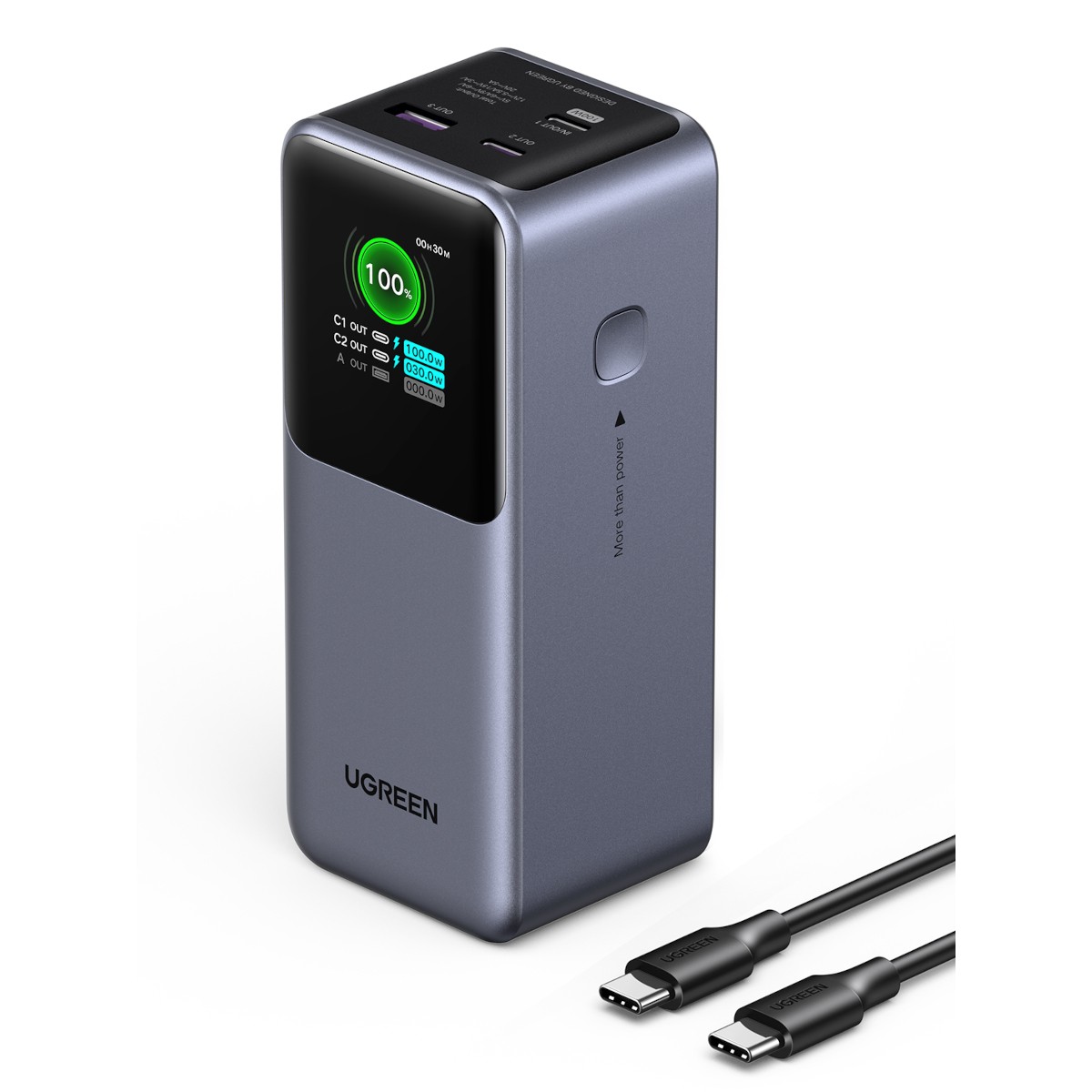 UGREEN PB721 20.000mAh 130W Fast Charging PowerBank 2x USB-C