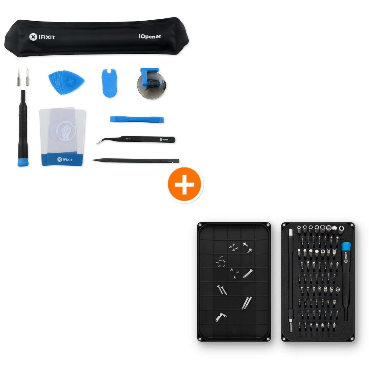 iFixit Mako 64 Bit Driver Kit + iFixit iOpener Kit Bundle 64-teiliges Bit Set für alle gängigen Schraubenprofile